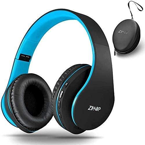Bluetooth Headphones Over-Ear, Zihnic Foldable Wireless and Wired Stereo Headset