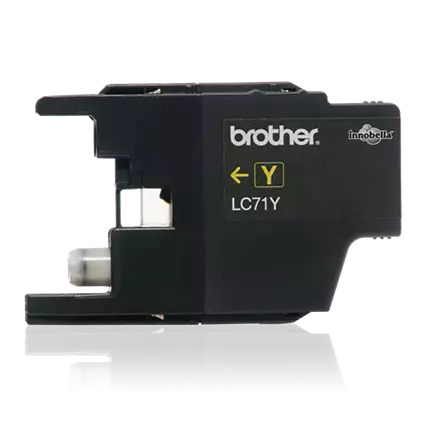 Brother LC71Y - Yellow - original - ink cartridge - for Brother