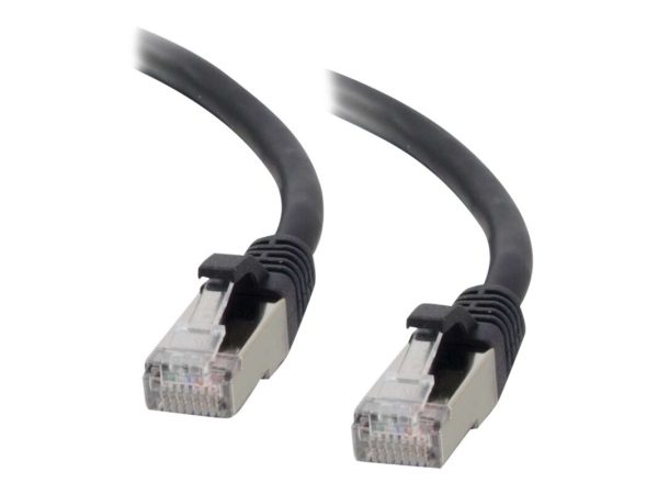 C2g 2ft Cat6 Ethernet Cable - Snagless Shielded (Stp) - Black