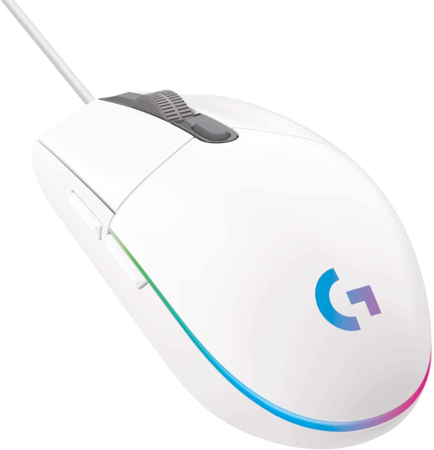 Logitech Gaming Mouse G203 Lightsync - Mouse - Usb - White