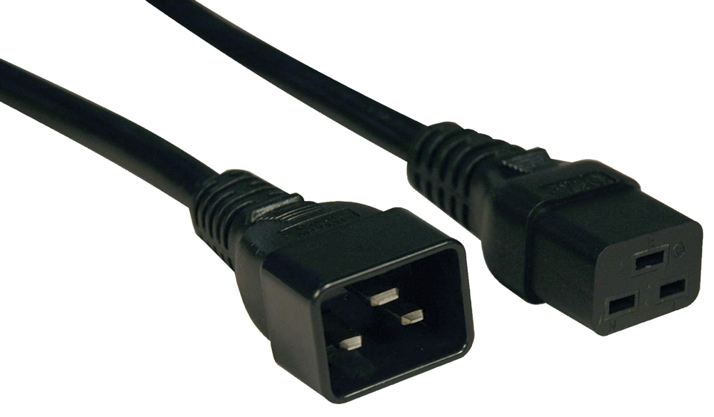 Tripp Lite 6ft Power Cord Extension Cable C19 to C20 Heavy Duty 20A 12AWG 6'